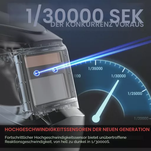 YESWELDER Automata Sötétedő Hegesztőmaszk Napelemes True Colour 4/9-13