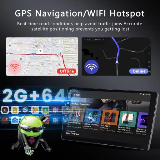 Hodozzy 2G+64G Android Autórádió Renault Master 2019-2022 Wireless CarPlay 10.1"