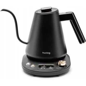   huslog Elektromos Gooseneck Vízforraló 1L Fekete Hőmérséklet Szabályozás