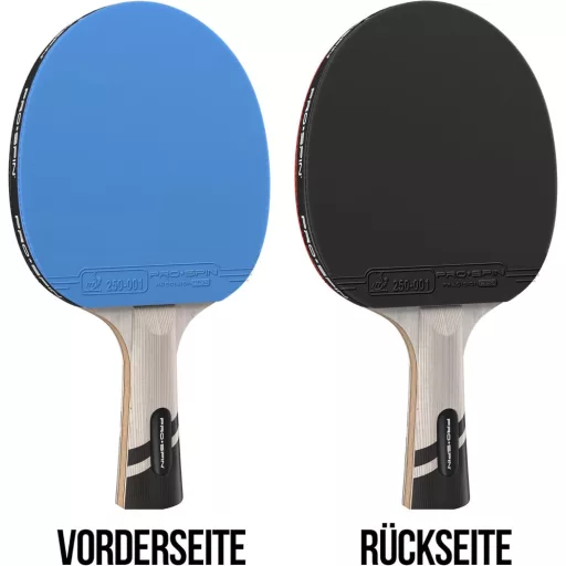 PRO-SPIN Profi Pingpong Ütő Karbon, Spin Gumi, 2.0mm Szivacs Védelemmel