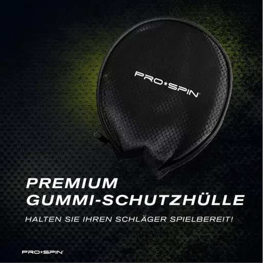 PRO-SPIN Profi Pingpong Ütő Karbon, Spin Gumi, 2.0mm Szivacs Védelemmel