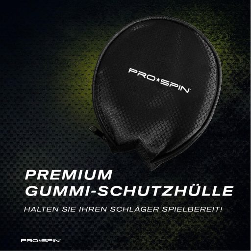 PRO-SPIN Profi Pingpong Ütő Karbon, Spin Gumi, 2.0mm Szivacs Védelemmel