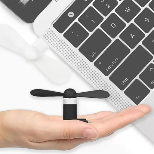 SEMINISMAR Mini USB Ventilátor Telefonhoz, Hordozható Telefon Hűtő Android/Type-C