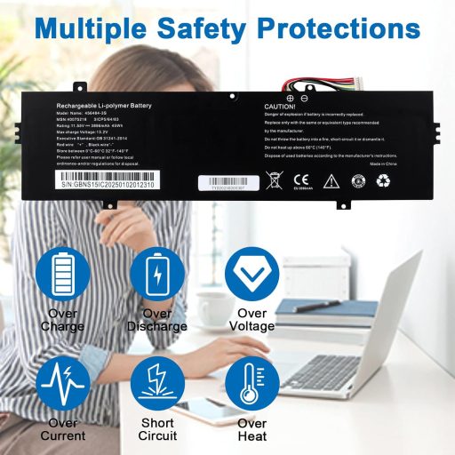 MXJFYY 11.55V 3896mAh Li-ion Laptop Akkumulátor Medion E16401 E16402 E15303 Sorozathoz