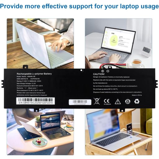 MXJFYY 11.55V 3896mAh Li-ion Laptop Akkumulátor Medion E16401 E16402 E15303 Sorozathoz