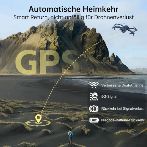CHUBORY X10 PRO GPS Drón 4K Kamerával, 90 Perc Repülési Idő, 1000m Hatótáv