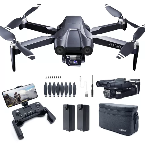 CHUBORY X10 PRO GPS Drón 4K Kamerával, 90 Perc Repülési Idő, 1000m Hatótáv