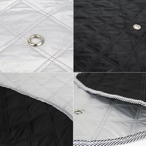 kswiown VW ID Buzz napvédő szett 2022-2025, 10 részes autó hővédelem tárolóval