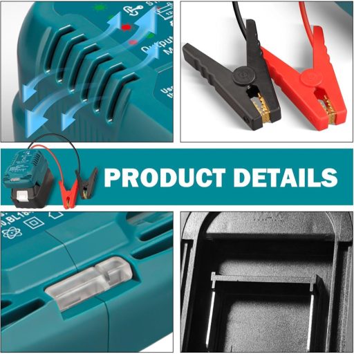 NUOGEDZ Autó Indítóegység 12V Hordozható Akkumulátor Booster Adapter