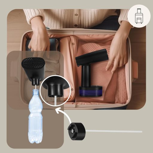 ZEEGMA STEAMEE 2in1 Hordozható Gőzvasaló 1640W, 25g/perc Gőzteljesítmény, 30mp Felmelegítés