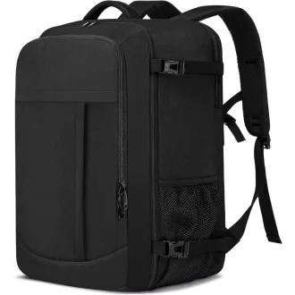   LIGSAN 55x40x20 cm Utazási Hátizsák Repülőgépes Kézipoggyász 44L Laptop Táska - Lufthansa 55x40x20cm-44L, Black