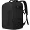 LIGSAN 55x40x20 cm Utazási Hátizsák Repülőgépes Kézipoggyász 44L Laptop Táska - Lufthansa 55x40x20cm-44L, Black