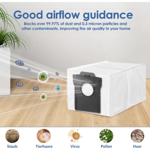 howekuze 10 db porszívó porzsák Dreame L40s Pro Ultra/L10s Ultra/X40/X50/L10 robotporszívóhoz