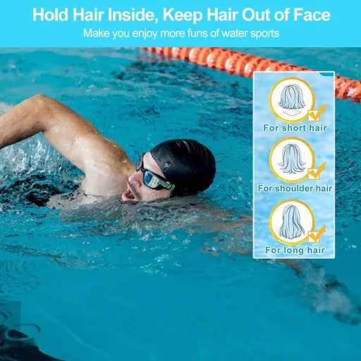Comioke Unisex Silikonska Kapa za Plivanje - Fleksibilna, Meka i Izdržljiva Kapa za Plivanje za Muškarce i Žene