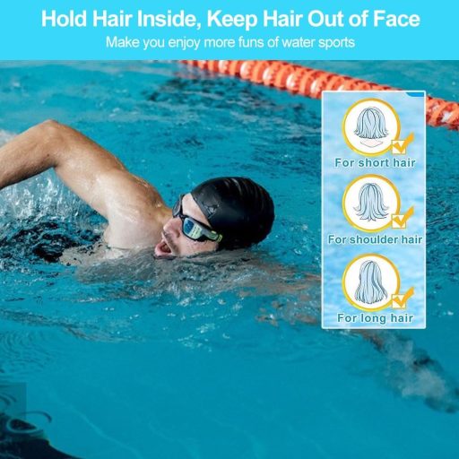 Comioke Uniszex Szilikon Úszósapka - Rugalmas, Puha és Tartós Férfi Női Úszósapka