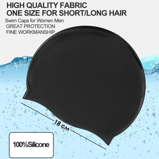 Comioke Uniszex Szilikon Úszósapka - Rugalmas, Puha és Tartós Férfi Női Úszósapka