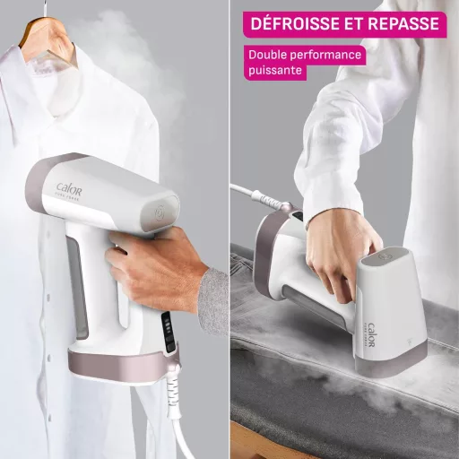Calor Pure Force 2in1 gőzölő és vasaló függőleges vízszintes használattal 1800W