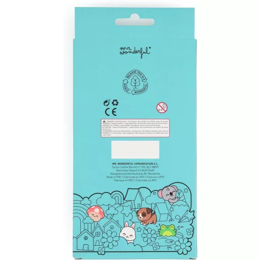 Mr. Wonderful Bo-Bo Törlhető Toll Margaréta Gombával és Méhecskével Kék Tintás Golyóstoll