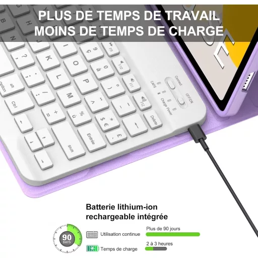 IVEOPPE Xiaomi Redmi Pad SE 11 Bluetooth Billentyűzet 7 Szín Világítás