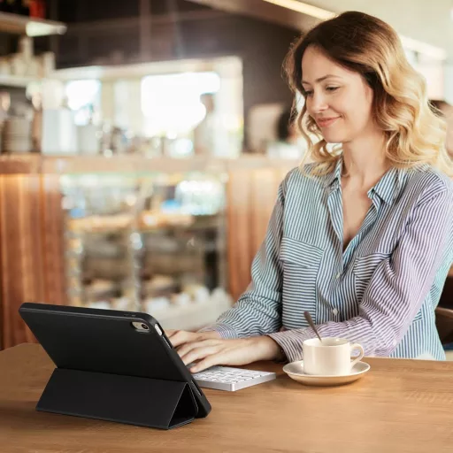 Vobafe Összehajtható Bluetooth Billentyűzet Touchpaddal - Hordozható Mini Billentyűzet 3 Bluetooth Csatornával iOS, Android, Windows Eszközö