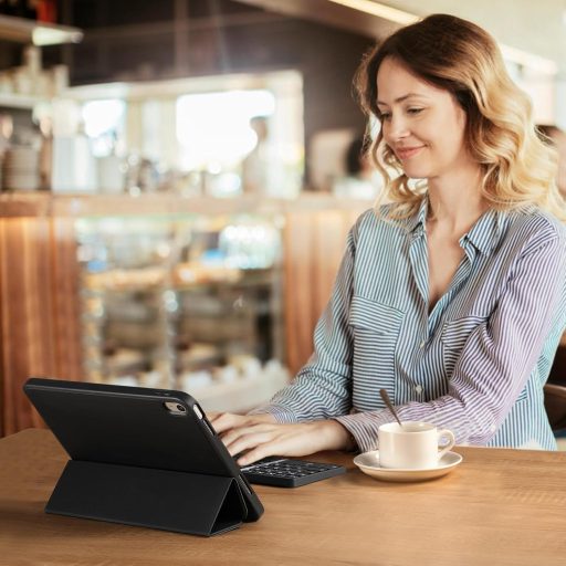 Tastatură Pliabilă Bluetooth Vobafe cu Touchpad, Mini Tastatură Wireless Portabilă QWERTZ