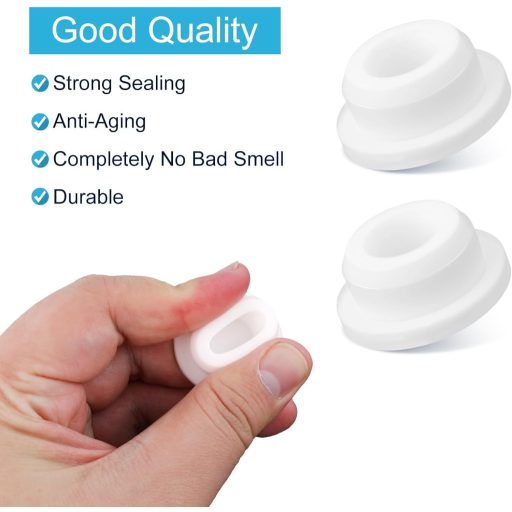 Gosknor 2db Szilikon Túlfolyó Sapka Mosogatóhoz és Fürdőszobához