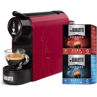   Bialetti Gioia Kapszulás Espresso Kávéfőző 32 Kapszulával Piros