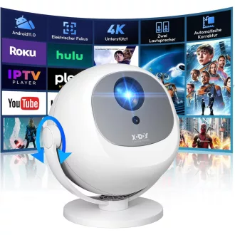   Mini Proiector Portabil XGODY 720P, Compatibil 4K, 1080P, WiFi6, HDMI, PS5