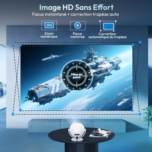 XGODY 720P Hordozható Mini Projektor 4K 1080P WiFi6 HDMI PS5 Kompatibilis