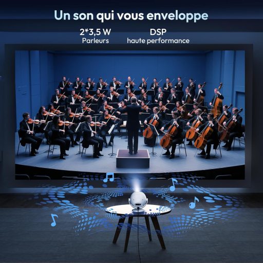 XGODY 720P Hordozható Mini Projektor 4K 1080P WiFi6 HDMI PS5 Kompatibilis