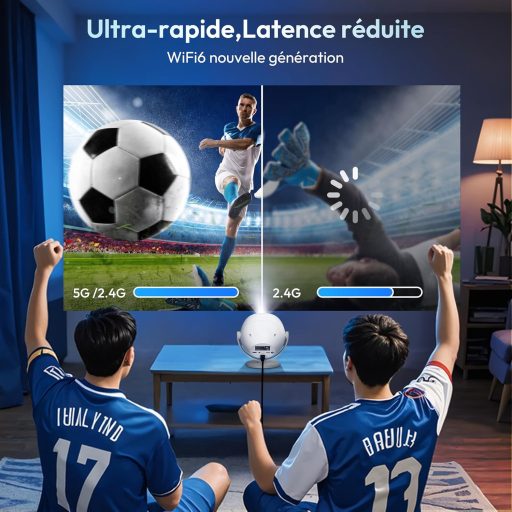 XGODY 720P Hordozható Mini Projektor 4K 1080P WiFi6 HDMI PS5 Kompatibilis