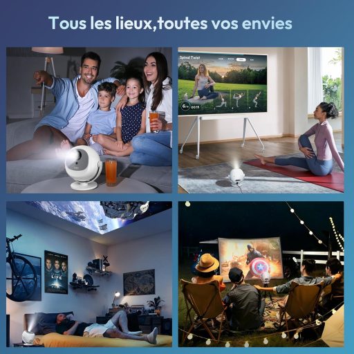 XGODY 720P Hordozható Mini Projektor 4K 1080P WiFi6 HDMI PS5 Kompatibilis