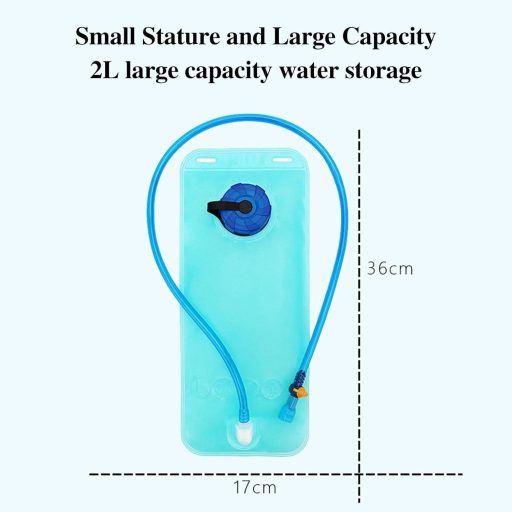 Mikiuly 2L Ivóvíztartály Hátizsákhoz - Kék Hidratáló Tasak Szívócsővel Túrázáshoz, Futáshoz, Kerékpározáshoz, Hegymászáshoz