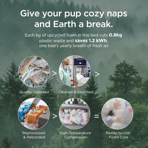 BEDSURE Ortopedický pelech pre psov 89x63cm pre stredné psy s pamäťovou penou sivý