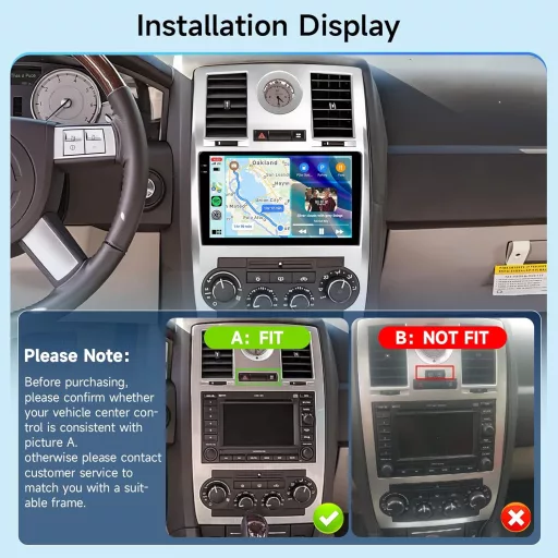 Hodozzy 9" Android autórádió Chrysler 300 2004-2011 GPS Carplay 4GB+128GB