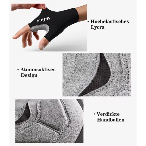 Safesense biciklističke rukavice, poluprstne, veličina L, zaštita za zglob, podstavljene