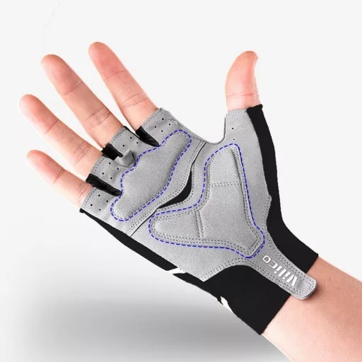 Safesense Kerékpáros Kesztyű Félig Ujjas L-es méret Csuklóvédelem Párnázott