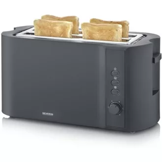   Severin AT 2591 4 szeletes hosszú részes kenyérpirító 1400W matt fekete