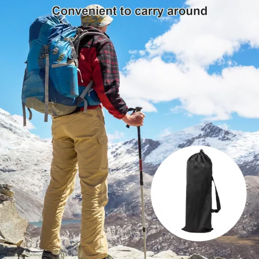 BTIUGYI scaun portabil de camping 28 cm, pliabil cu buzunare de depozitare, suport ușor pentru picioare, pentru grădinărit, pescuit