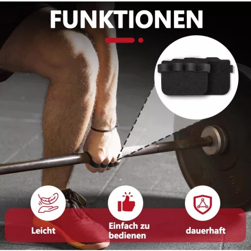 HELI MIAO Bőr Csuklópánt Erőedzéshez Fitness Crossfit Súlyemeléshez Fekete