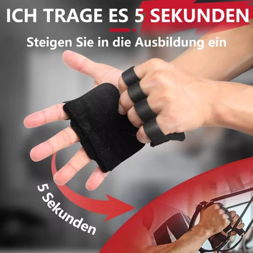 HELI MIAO Bőr Csuklópánt Erőedzéshez Fitness Crossfit Súlyemeléshez Fekete