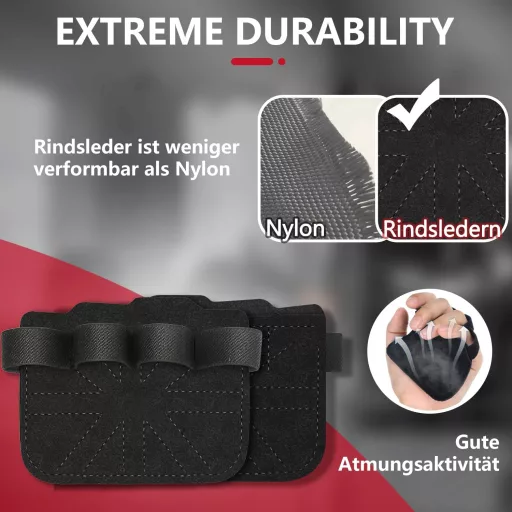 HELI MIAO Kožený zápästný popruh na silový tréning, fitness, crossfit a vzpieranie, čierny