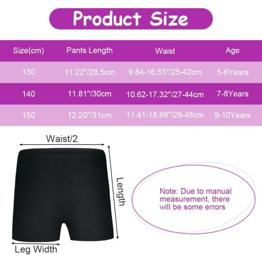 AOOWU Lányok Tornashortsok 6 Darabos Szett Tánc Balett Fitness Sportruha