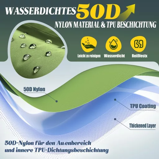 Myxslop Önfelfújó Kempingmatrac 12 cm - Dupla Méretű Ultrakönnyű Matrac Beépített Párnával és Pumpával - Túrázáshoz, Kempingezéshez, Utazásh