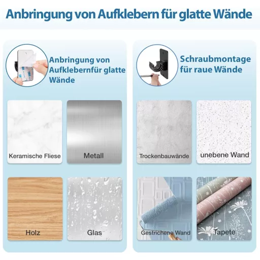 TRAROD Fúrás Nélküli Függönyrúd 76-122 cm Matt Fekete 16 mm Teleszkópos