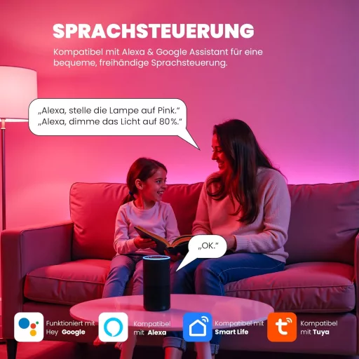 UPXNBOR E14 Smart LED izzó RGBWW 4,5W WiFi Alexa Google 2db