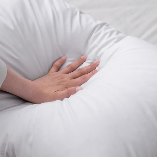 DOWNFOCUS Prémium Párnaszett 80x80 cm, 100% Természetes Lúd Toll, Ergonomikus Nyakpárna