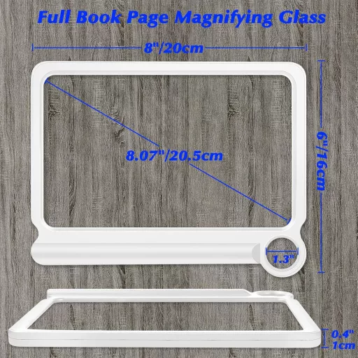 NZQXJXZ 30X 6X nagyítólencse időseknek, könnyű kézi nagyító teljes oldalnézethez