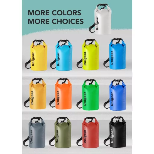 Vodotesný vak Unigear 2l-40l, batoh s držiakom na telefón a popruhom, na kajak, člnkovanie, kempovanie