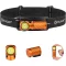 OLIGHT Perun 3 Mini fejlámpa 1250 lumen, vízálló, piros fény, 8 mód - Orange